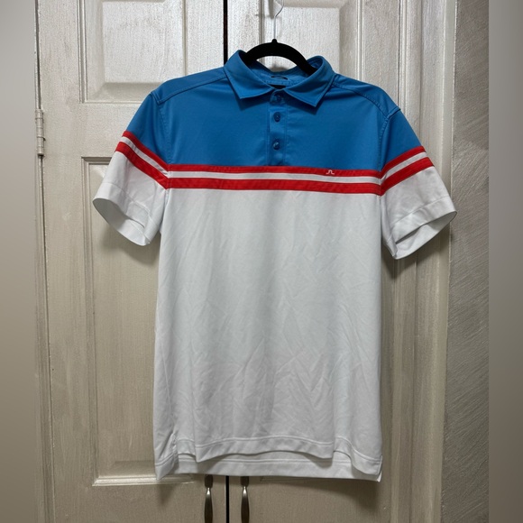 J.Lindeberg Men’s M Regular Fit Color Block Polo Shirt Short Sleeve - Picture 1 of 9